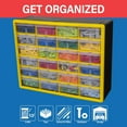 thumbnail image 4 of -Drawer Plastic Drawer Storage Cabinet for Garage Organization Building Bricks Storage Teacher Toolbox Makeup Organizer and More, 4 of 11