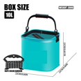 thumbnail image 2 of Portable Foldable Fishing Bucket Live Bait Fishing Bag EVA Fish Bucket Fish Protection Water Box ,Versatile Storage, 2 of 8