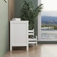 thumbnail image 6 of Eclife 12" Freestanding Bathroom Side Cabinet with 3 Drawers, White, 6 of 10
