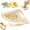 Beige, variant on Triangular Sink Drain Basket with Twist Release - Magnetic Corner Organizer, No Tools Installation, for Food Scraps, Vegetable Rinsing
