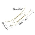 thumbnail image 2 of Unique Bargains Plate Hanger, 10' W Type Zinc Plated Invisible Wall Decorative Hooks, 2 Pcs, 2 of 3