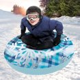 thumbnail image 2 of Aqua Leisure 43" Pipeline Sno™ Clear Top Racer Sno-Tube - Cool Blue Plaid | Bundle of 2 Each, 2 of 2
