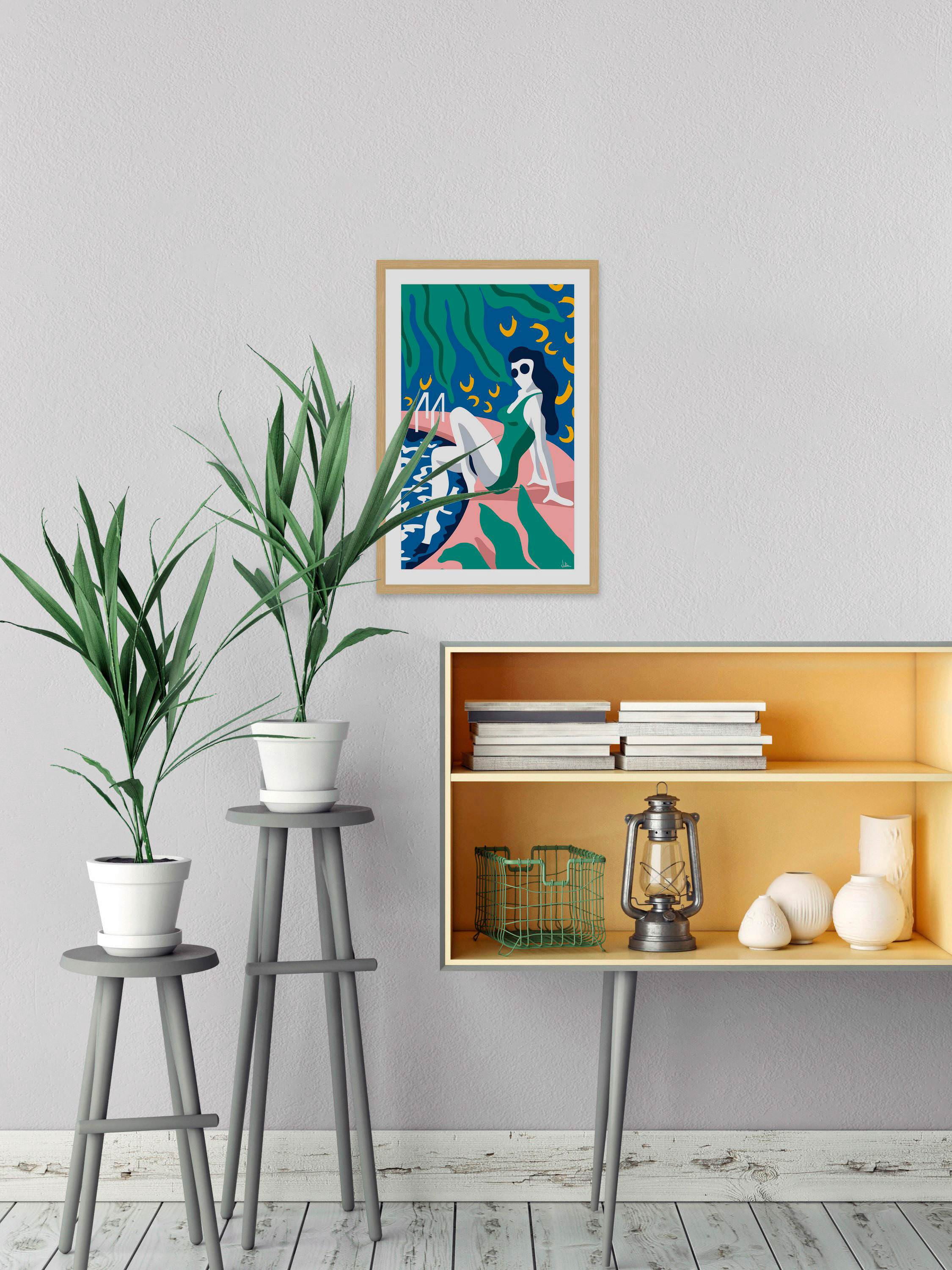 Are You a Beach Girl or a Pool Girl? Framed Painting Print