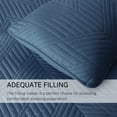 thumbnail image 5 of Exclusivo Mezcla Ultrasonic Twin Quilt Bedding Set, Lightweight Navy Blue Bedspreads Soft Modern Geometric Coverlet Set, 5 of 7