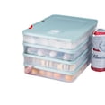 thumbnail image 5 of Caja de dumplings para el hogar, cocina verde, caja de conservación para refrigerador, bandeja de almacenamiento de dumplings congelados de múltiples capas, caja de huevos, caja de wonton, 5 of 5