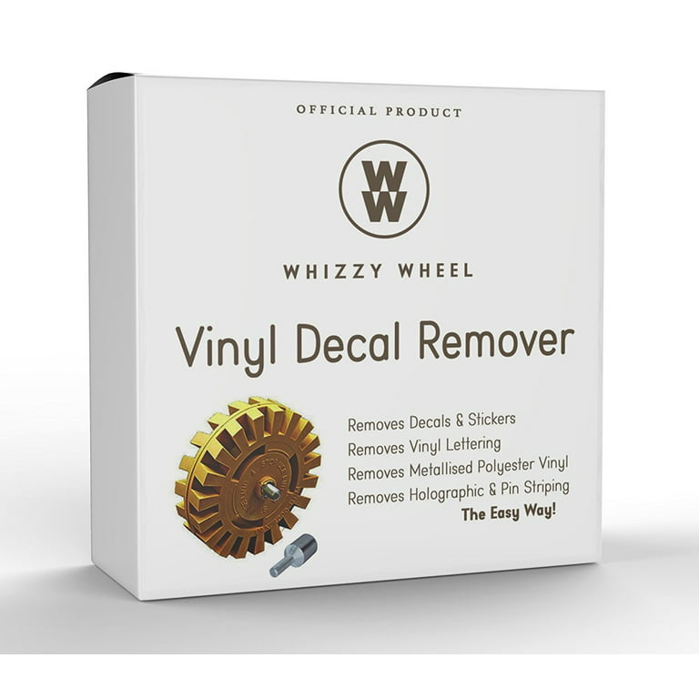 Whizzy Wheel Car Decal + Car Sticker Remover with Drill Adapter Tool Kit - Decal  Remover Eraser