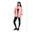 thumbnail image 3 of D-Design Women's Button Down 3/4 Sleeve Mandarin Collar Neck Knit Cardigan Sweater, 3 of 4