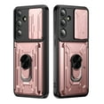 thumbnail image 5 of Innens Case with 2Pcs Screen Protector for Samsung Galaxy S24 Ultra/S24 Plus/S24 Card Slot Wallet Finger Ring Holder Cover, Pink, 5 of 18