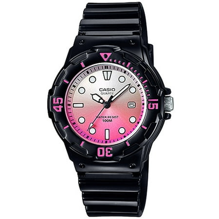 Casio Women's Dive-Style Watch, Pink Dial - Walmart.com
