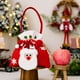 thumbnail image 1 of Bolsas de regalo navideñas con muñecos de muñeco de nieve de Papá Noel - Bolsillo de cordón tejido de 8,66x7,48 pulgadas para caramelos y pequeños regalos, 1 of 6
