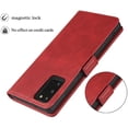 thumbnail image 4 of Galaxy Note 20 Wallet Case,Premium PU Leather Flip Folio Case with Card Slot,Stand Holder and Magnetic Snap TPU Shockproof Interior Protective Case for Samsung Galaxy Note 20 5G,6.7" Red, 4 of 7