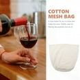 thumbnail image 6 of Raindrops  Cotton Mesh Bag Wine Filter Pouch Milk Bags Breastfeeding Brew Beige, 6 of 8