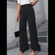 thumbnail image 4 of Pantalones de Trabajo Elásticos de Pierna para Mujer, Pantalones de Vestir de Cintura Alta, Pantalones Casuales de Negocios, Pantalones de Vestir Negro L, 4 of 9