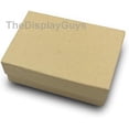 thumbnail image 2 of 100-Pack #32 Cotton Filled Cardboard Paper Jewelry Box Gift Case - Brown (3 1/4" X 2 1/4" X 1"), 2 of 2