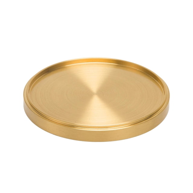 Posavasos de metal, de latón, antideslizantes, con aislamiento térmico, de mesa, redondos Diámetro 66 cm