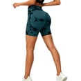 thumbnail image 2 of Breezora Womens High Rise Tie Dye Workout Shorts Belly Firming Compression Yoga Shorts Seamless Sporty Bottoms, 2 of 5