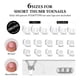 thumbnail image 2 of Tips para uñas de los pies btartboxnails YCOATTIPS White para mujer, 160 unidades, 2 of 7