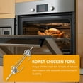thumbnail image 3 of PENIKOKO 2 Set Silver Rotating Fork for Kitchen BBQ Rack Cooking, 3 of 8