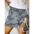 thumbnail image 3 of Womens Summer Casual Drawstring Elastic Waist Comfy Pure Color Shorts with Pockets, 3 of 8