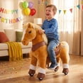 thumbnail image 2 of PonyCycle Interactive Horse Ride-On Toy, Touch Sound, Kid-Powered, Ages 3-4, Light Brown, Y371, 2 of 10