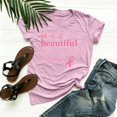 thumbnail image 6 of IMENGL Tops for Women Short Sleeve Casual Neck Printed Graphic Tee Daily Outfits Loose Basic Women's Short Sleeve T Shirts,M-XXXL, 6 of 6