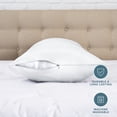 thumbnail image 5 of Bare Home Satin Body Pillowcase - Silky Soft for Hair & Skin - Zipper Closure - White, 5 of 8