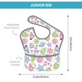thumbnail image 4 of Zufioo Pastel Christmas Cookies Print Toddler Adjustable Waterproof Bib, 11.6x15 Inch Feeding Bib Suitable for 6-24 Month Babies, 4 of 8