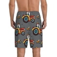 thumbnail image 3 of Kdxio Cartoon Tractor Print Mens Sleep Shorts Bottoms Soft Comfy Pajama Wear Pants with Drawstring Pockets, 3 of 7