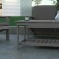 thumbnail image 3 of Emma + Oliver All-Weather Polyresin Two Tiered Adirondack Style Coffee Table in Gray Finish with Slatted Top, 3 of 10