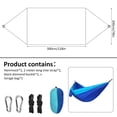 thumbnail image 2 of Hamac de Camping Double & Hamacs Portables Simples Hamacs Parachute en Nylon Léger pour la Randonnée de Voyage Plage Cour Patio Randonnée, 2 of 2