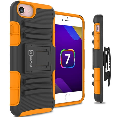 CoverON iPhone 7 Case, Explorer Series Protective Holster Belt Clip Phone (Best File Explorer For Windows Phone)