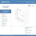 thumbnail image 6 of DreamLine Essence-H 56-60 in. W x 60 in. H Semi-Frameless Bypass Tub Door Brushed Nickel, 6 of 6