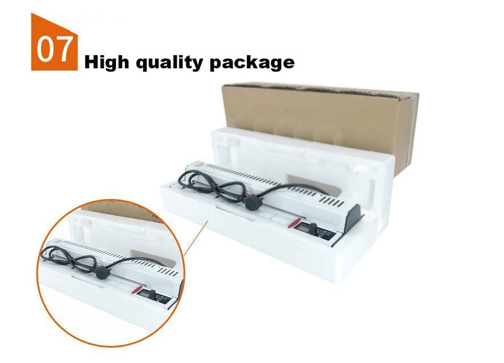 INTBUYING 110V All Metal Shell 12.5inch Thremal Hot Cold Lamiantor Machine with Inside Heating Tube 4 Rubber Roller for Sealing Photos