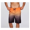 thumbnail image 3 of Pantalones cortos degradados para hombre, pantalones de playa con cordón, bañador de secado rápido, 3 of 3