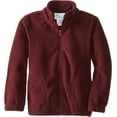 thumbnail image 2 of Classroom School Uniforms Big Kid Polar Fleece Jacket 59202, S, Burgundy, 2 of 3
