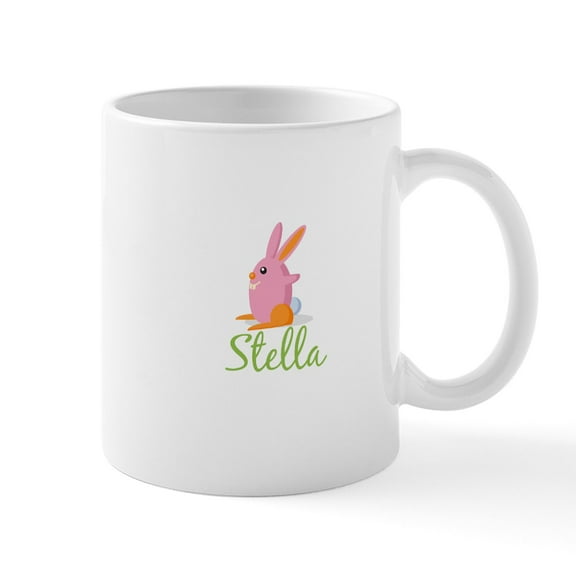CafePress - Easter Bunny Stella Mug - 11 oz Ceramic Mug - Novelty Coffee Tea Cup