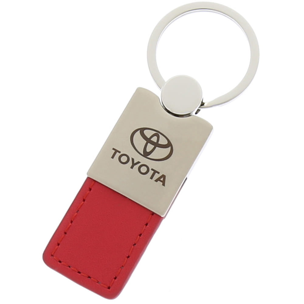 Toyota Leather Key Ring (Red)