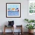 thumbnail image 3 of Art.com Boat House Row Art Print by Phyllis Adams, Brown Frame Wall Art, 38" x 38", 3 of 5