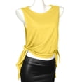 thumbnail image 3 of BiZtdJrK Débardeurs Tendance pour Femmes, Sans Manches, Col Rond, Légers, Amples, pour Gym, Sport, Jaune, Taille Unique, 3 of 9