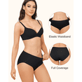thumbnail image 2 of Aijolen Women's High Waisted Underwear Camel Proof Seamless No Show Yoga Workout Briefs 5 Pack(S,Black), 2 of 6