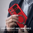 thumbnail image 6 of for Samsung Galaxy S21 Ultra Case [Compatible with MagSafe] [Military-Grade Protection], Shockproof Protective Slim Invisible Kickstand Car Mount Magnetic Armor Cover, Red, 6 of 10
