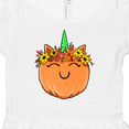 thumbnail image 4 of Inktastic Pumpkin Unicorn for Halloween and Thanksgiving Girls Baby Dress, 4 of 5