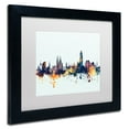 thumbnail image 3 of Trademark Fine Art "Barcelona Spain Skyline Blue" Canvas Art by Michael Tompsett, White Matte, Black Frame, 3 of 4