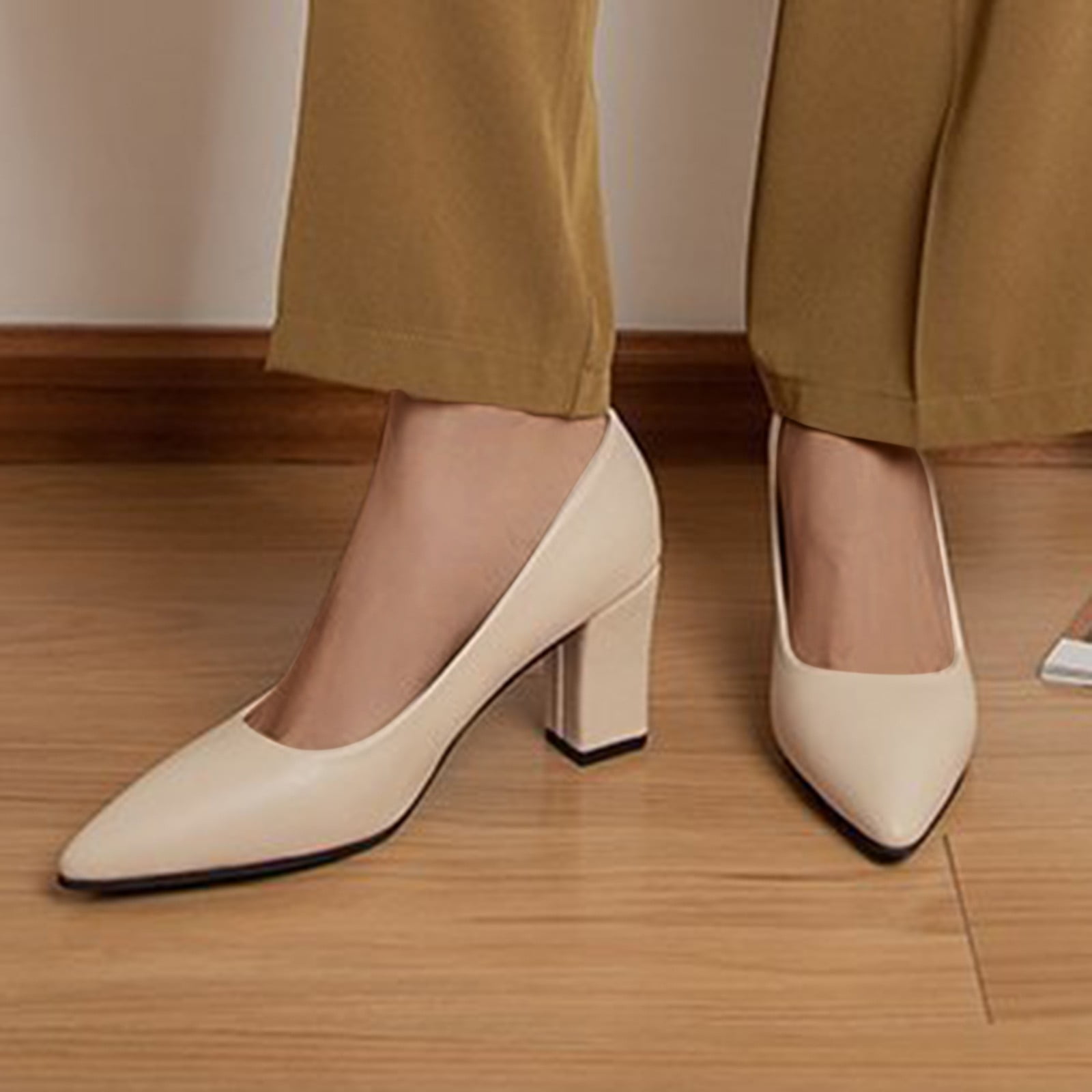 Tan closed toe heels top