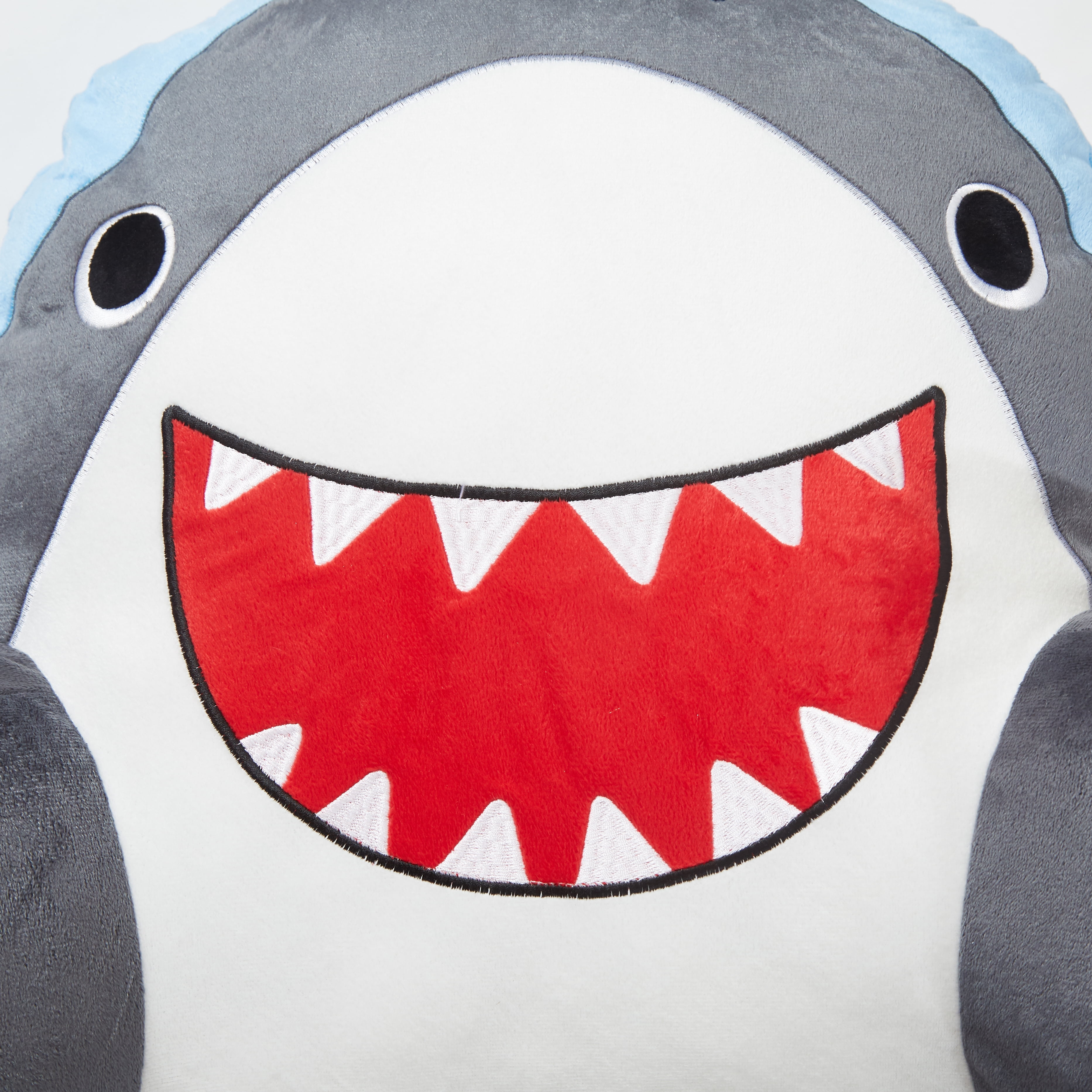 Your Zone Kids Figural Shark Backrest Pillow for Kids, 24" x 17", Multicolor