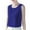 Blue, variant on Tank Tops for Women under $5 Sleeveless Round-Neck Casual Oversize Solid Color Blouse Tank Red L