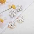 thumbnail image 6 of Unique Bargains 2 Pcs Shoe Accessories Fashionable Blossom with Detachable Clip Shoe Decorations Silver Tone, 6 of 6