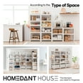 thumbnail image 2 of HOMEDANT House 5 Tier 24.1" W Laminated Metal Shelving Unit Adjustable Storage Utility Rack Heavy Duty Shelves Organization Multipurpose Shelf Kitchen Pantry Closet Garage Shelves, 2 of 10