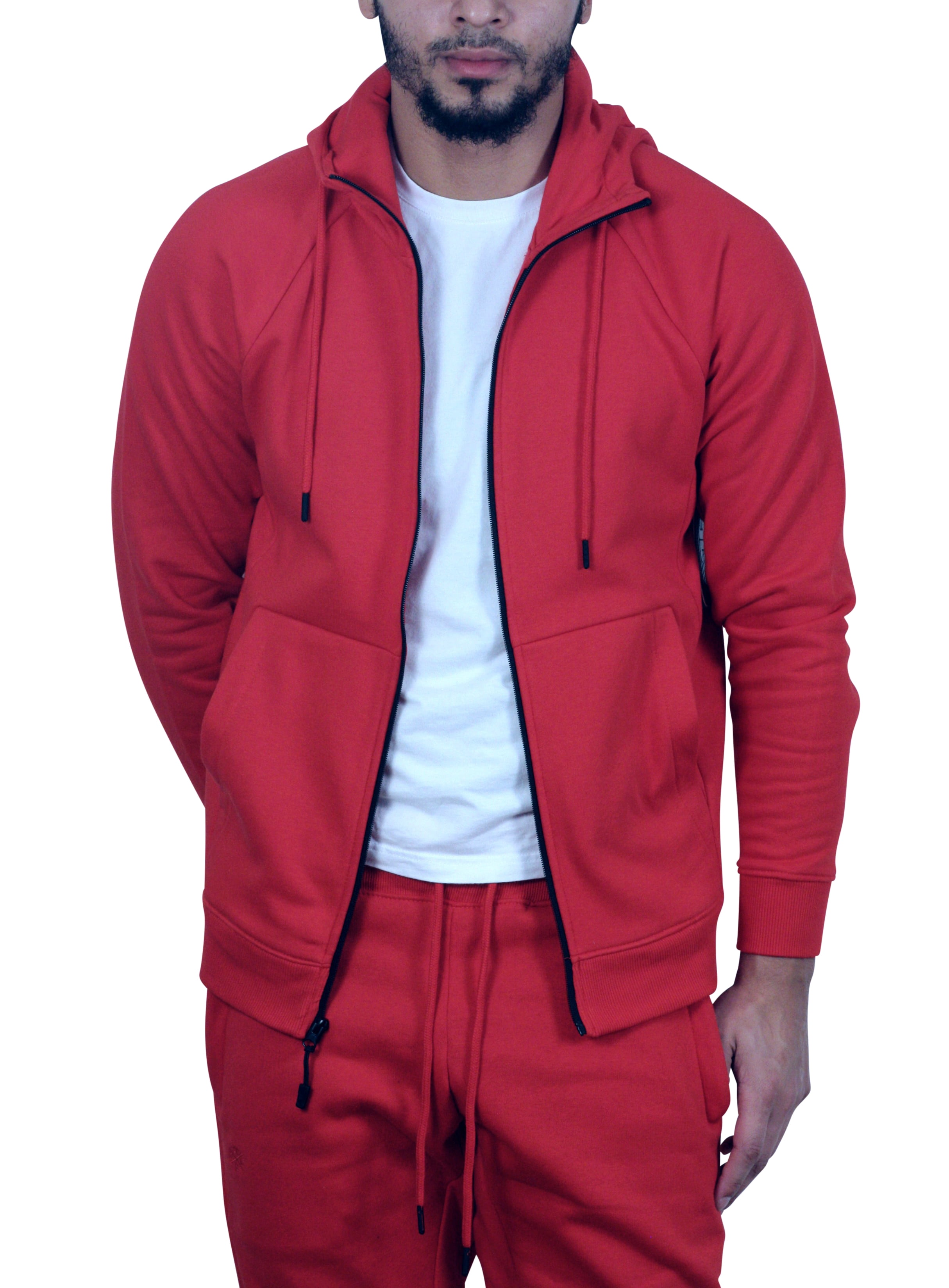 walmart red zip up hoodie