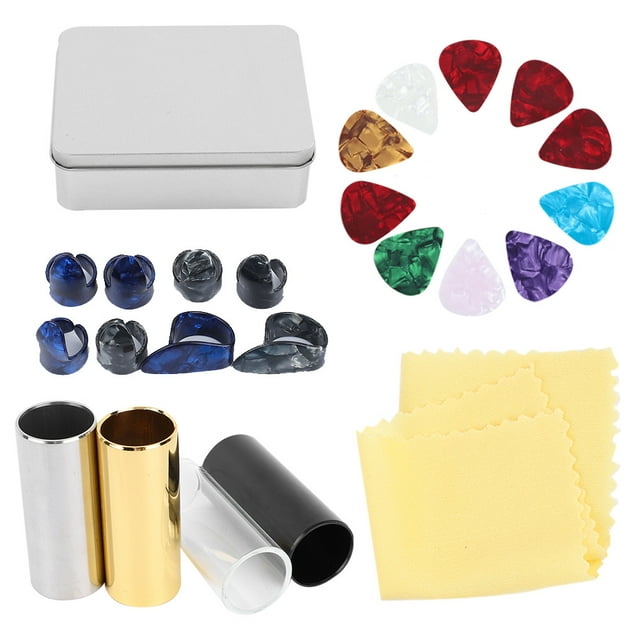 Dedo para guitarra Jadeshay Kit de accesorios para guitarra 10 púas de celuloide durabilidad probada en el tiempo A